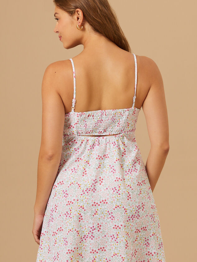 Poppy Floral Mini Dress Detail 5 - AS REVIVAL