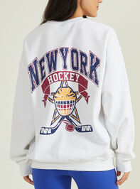 New York Hockey Graphic Sweatshirt Detail 4 - AS REVIVAL