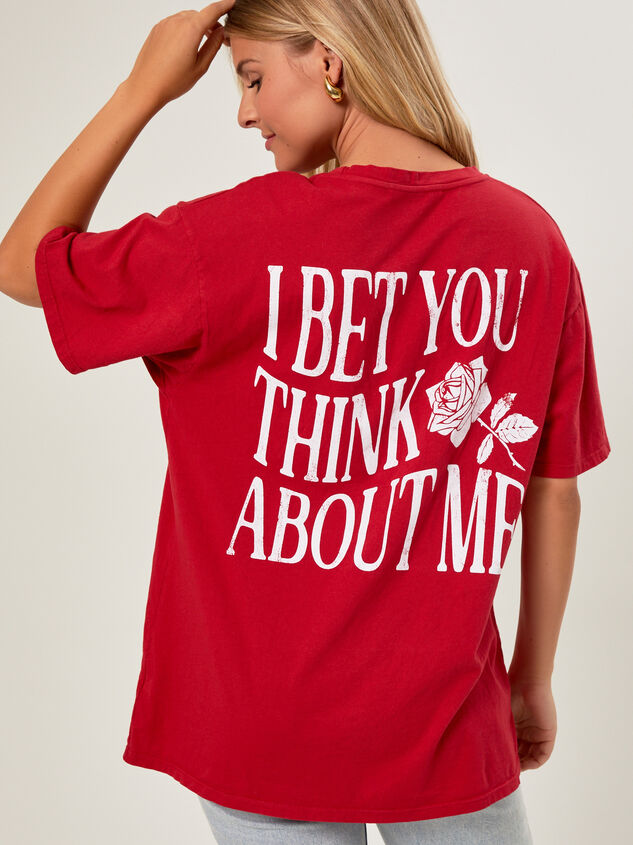 I Bet You Think About Me Graphic Tee Detail 2 - AS REVIVAL