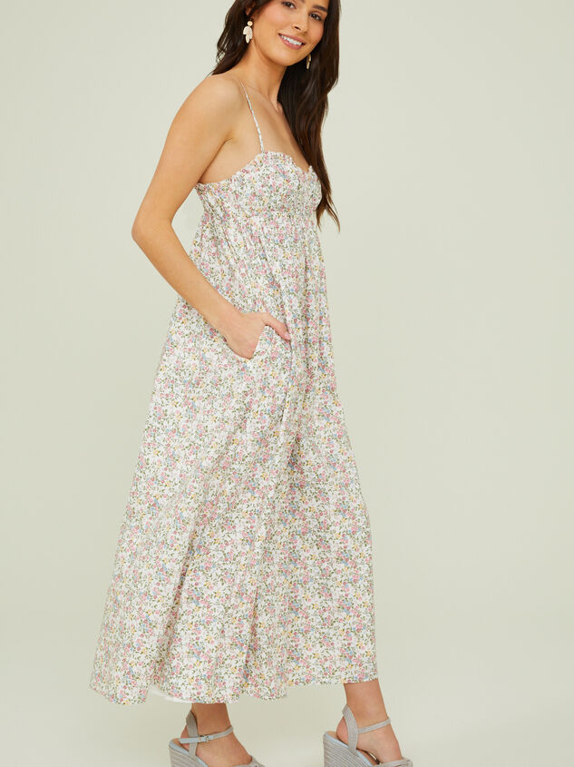 Alice Floral Maxi Dress Detail 2 - AS REVIVAL
