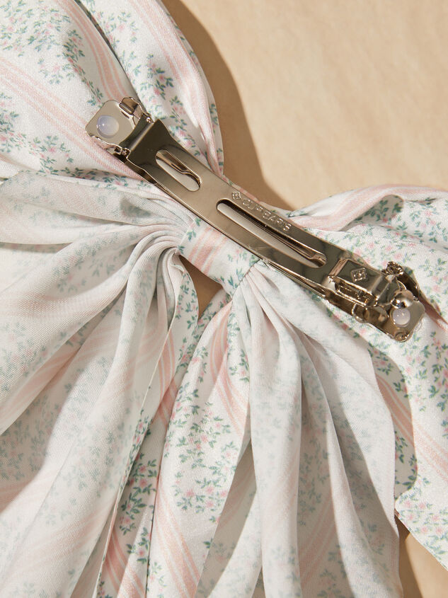 Floral Striped Volume Bow Detail 2 - AS REVIVAL