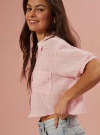 Briar Cropped Button Up Top Detail 3 - AS REVIVAL