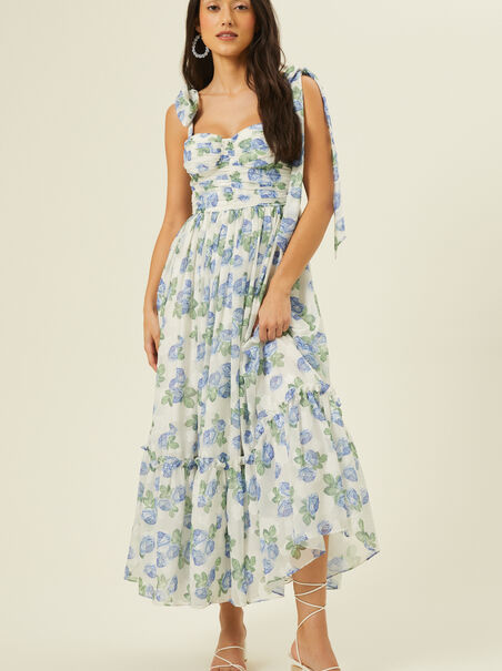Aria Ruched Maxi Dress - AS REVIVAL