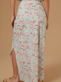 Amira Floral Midi Skirt Detail 4 - AS REVIVAL