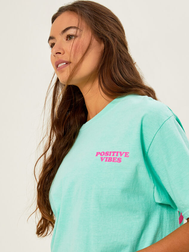 Positive Vibes Graphic Tee Detail 2 - AS REVIVAL