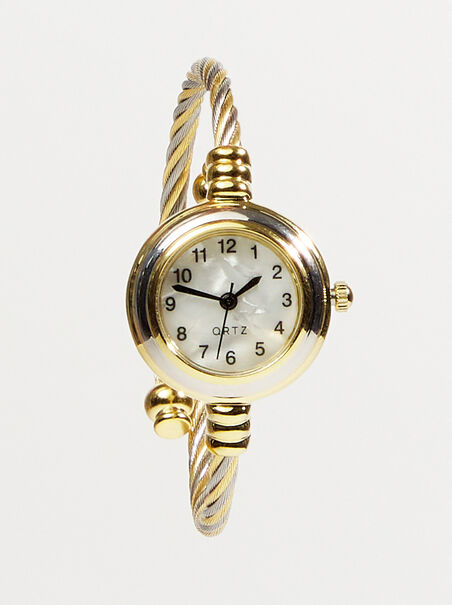 Twisted Cuff Round Watch - AS REVIVAL