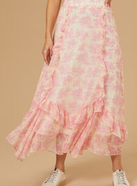Isabella Floral Midi Skirt Detail 2 - AS REVIVAL