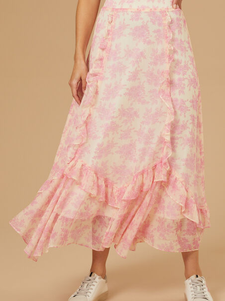Isabella Floral Midi Skirt - AS REVIVAL
