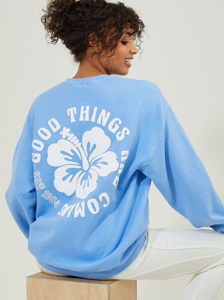Good Things Coming Graphic Sweatshirt - AS REVIVAL