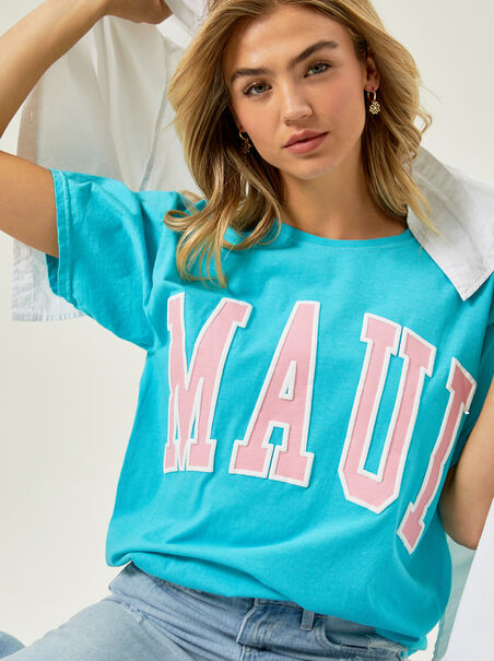 Maui Oversized Graphic Tee - AS REVIVAL