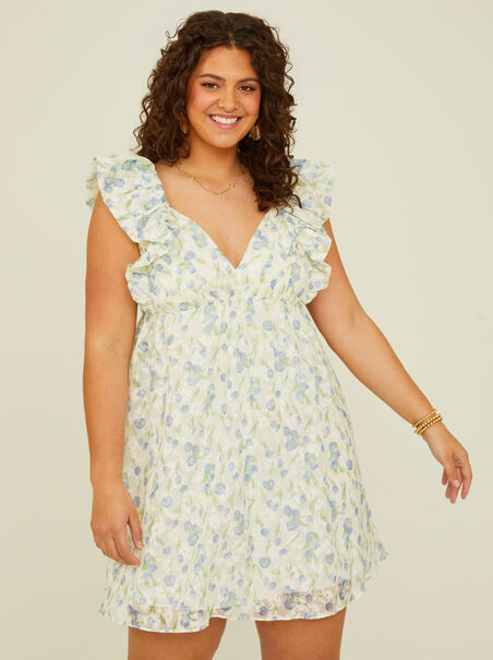 Whitney Ruffle Floral Dress - AS REVIVAL