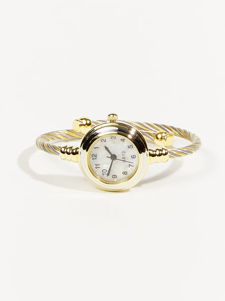 Twisted Cuff Round Watch - AS REVIVAL