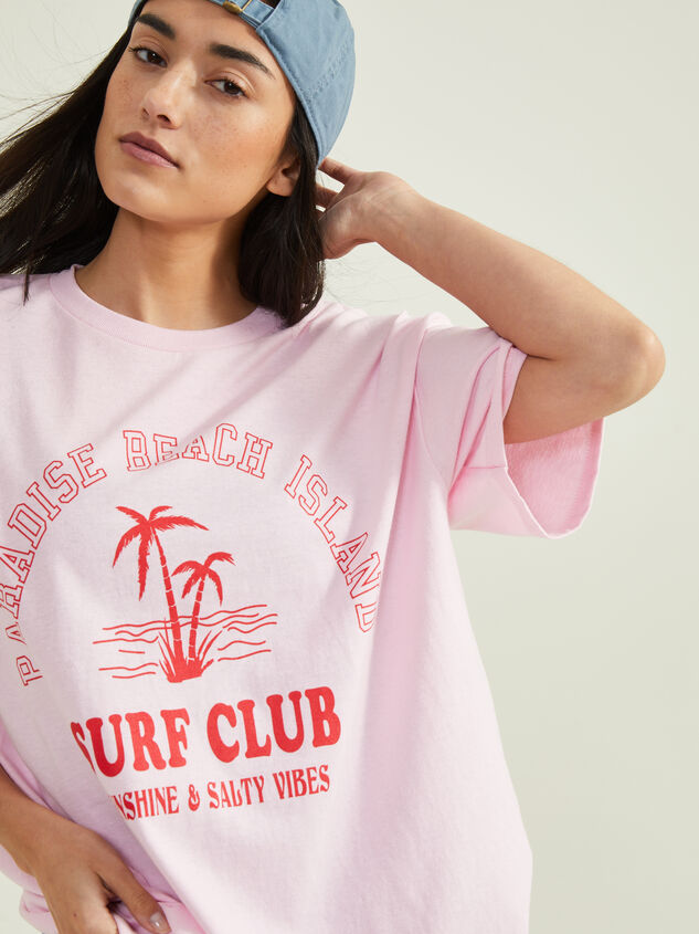 Surf Club Graphic Tee Detail 1 - AS REVIVAL