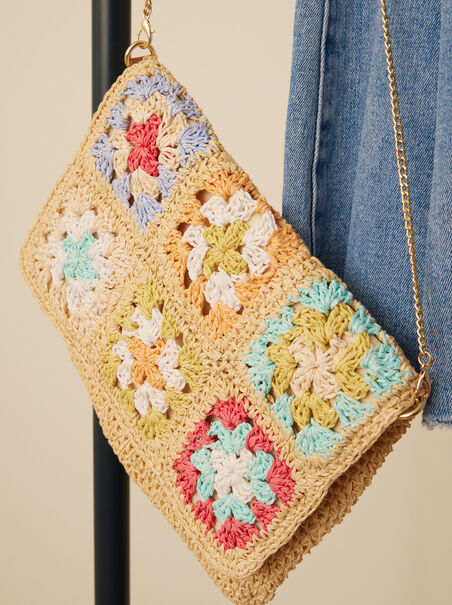 Flower Crochet Crossbody Purse - AS REVIVAL