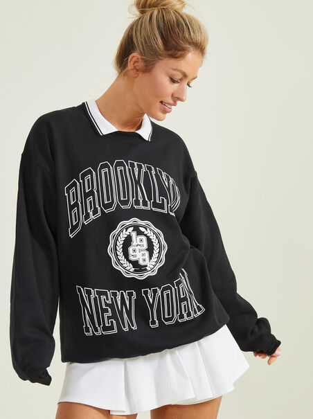 Brooklyn New York Graphic Sweatshirt - AS REVIVAL