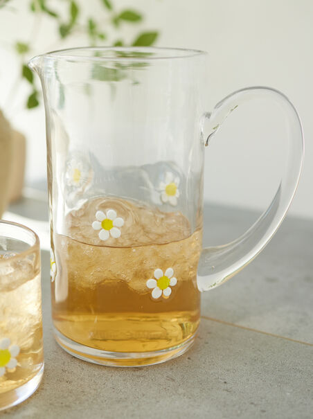 Daisy Glass Pitcher - AS REVIVAL