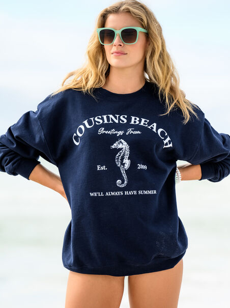 Cousins Beach Graphic Sweatshirt - AS REVIVAL
