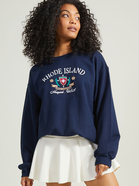 Rhode Island Embroidered Sweatshirt - AS REVIVAL
