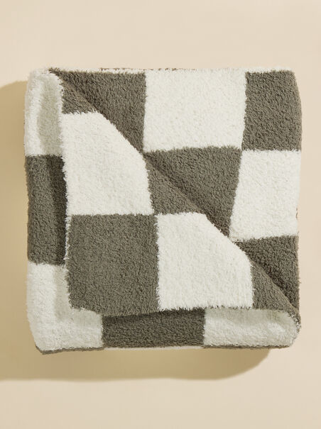Checkered Plush Blanket - AS REVIVAL