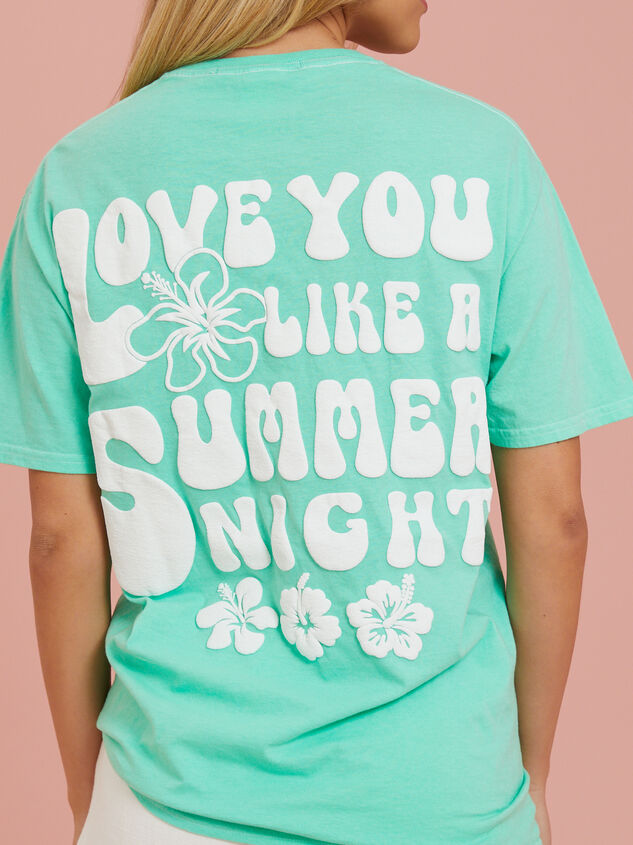 Love You Like A Summer Night Graphic Tee Detail 4 - AS REVIVAL
