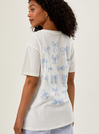 Blue Bow Graphic Tee Detail 4 - AS REVIVAL