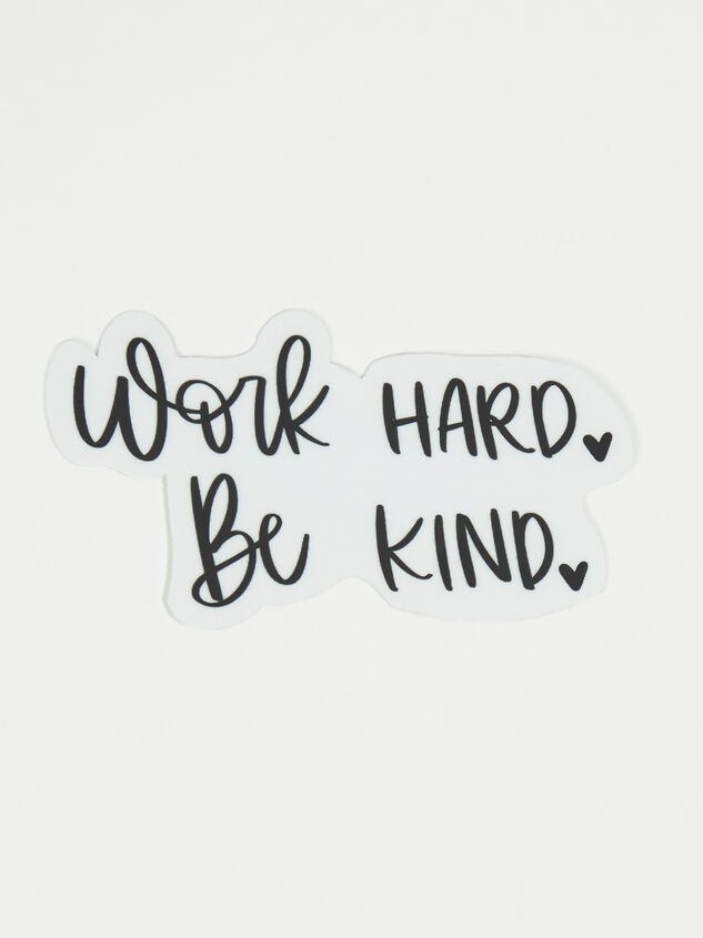 Work Hard Be Kind Sticker - AS REVIVAL