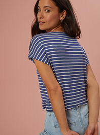 Summer Striped Muscle Tee Detail 3 - AS REVIVAL