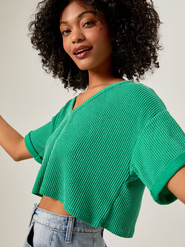 Alessia Ribbed Top Detail 2 - AS REVIVAL