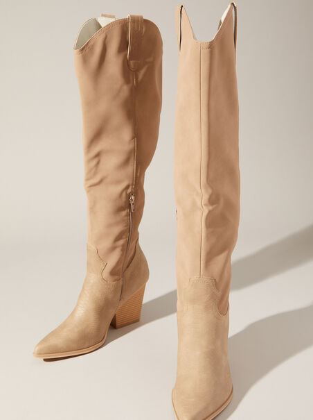 Barcelona Knee High Western Boots - AS REVIVAL