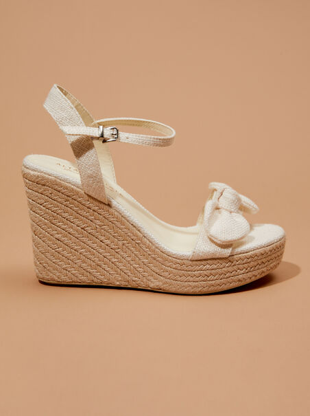 Cassia Bow Wedge Heels - AS REVIVAL