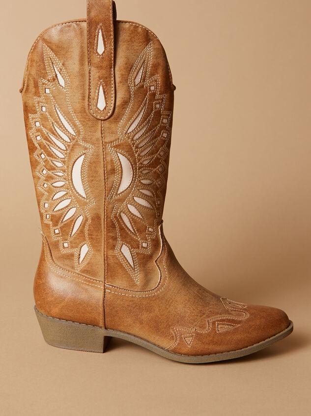 Bandera Wide Width & Calf Cut Out Western Boots Detail 3 - AS REVIVAL