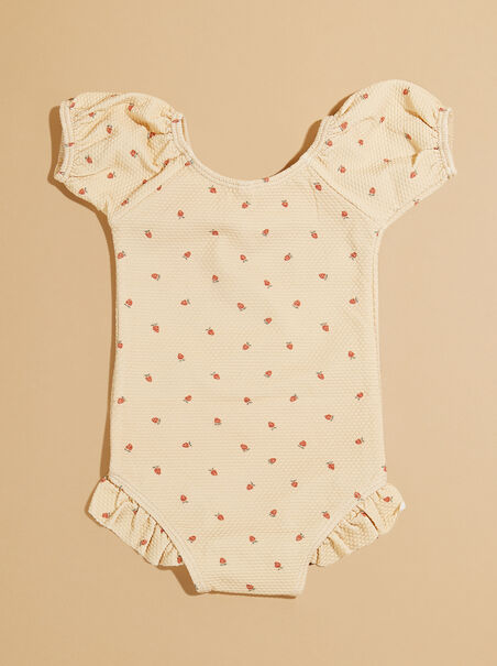 Strawberry One-Piece Toddler Swimsuit by Quincy Mae - AS REVIVAL