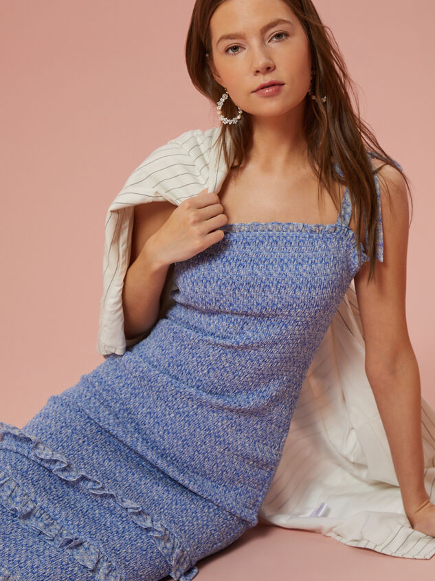 Sienna Smocked Midi Dress Detail 2 - AS REVIVAL