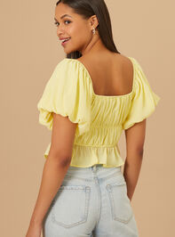 Amabella Puff Sleeve Top Detail 3 - AS REVIVAL
