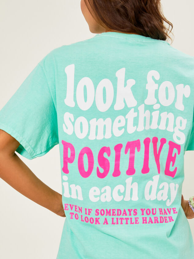 Positive Vibes Graphic Tee Detail 3 - AS REVIVAL