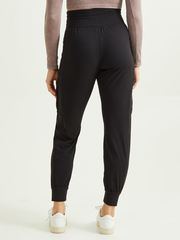 Ascend High Waisted Joggers Detail 4 - AS REVIVAL