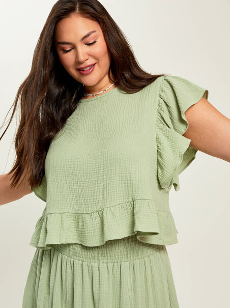 Lucy Ruffle Tank - AS REVIVAL