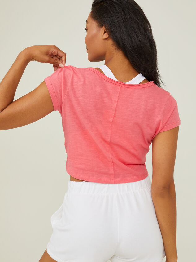 New Record Cropped Tee Detail 3 - AS REVIVAL