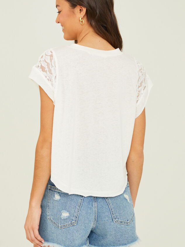 Harley Lace Sleeve Top Detail 4 - AS REVIVAL