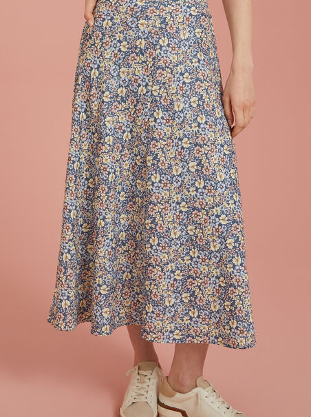 Ainsley Floral Midi Skirt - AS REVIVAL