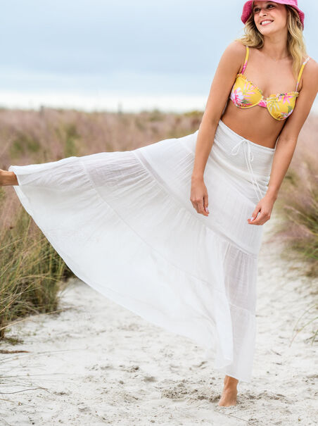 Sun Drenched Maxi Skirt Coverup - AS REVIVAL
