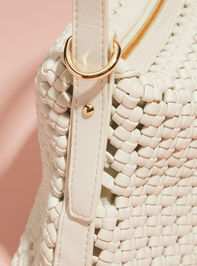 Knotted Woven Shoulder Purse Detail 4 - AS REVIVAL
