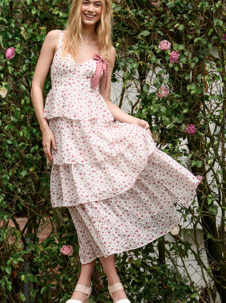 Roxie Floral Tiered Maxi Dress - AS REVIVAL