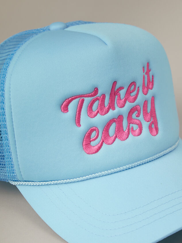 Take It Easy Trucker Hat Detail 3 - AS REVIVAL