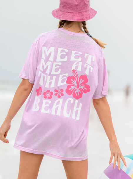 Meet Me At The Beach Graphic Tee - AS REVIVAL