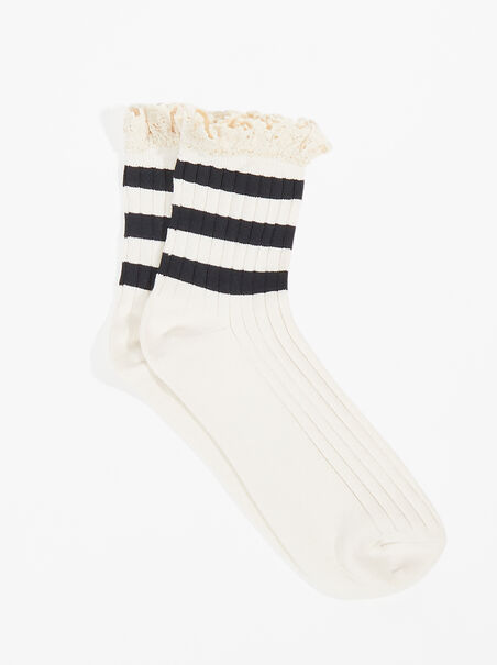 Varsity Lace Ankle Socks - AS REVIVAL