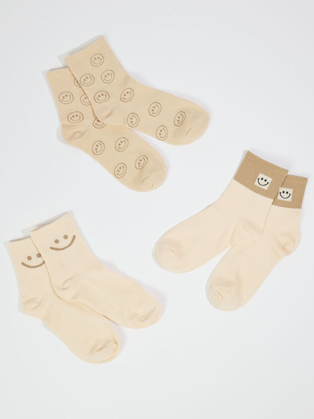 Smiley Face Socks Detail 2 - AS REVIVAL