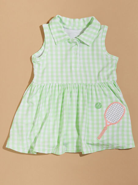 Tennis Gingham Bodysuit Dress - AS REVIVAL