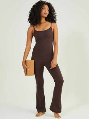 Rise Up Brown Flare One-Piece | AS Revival